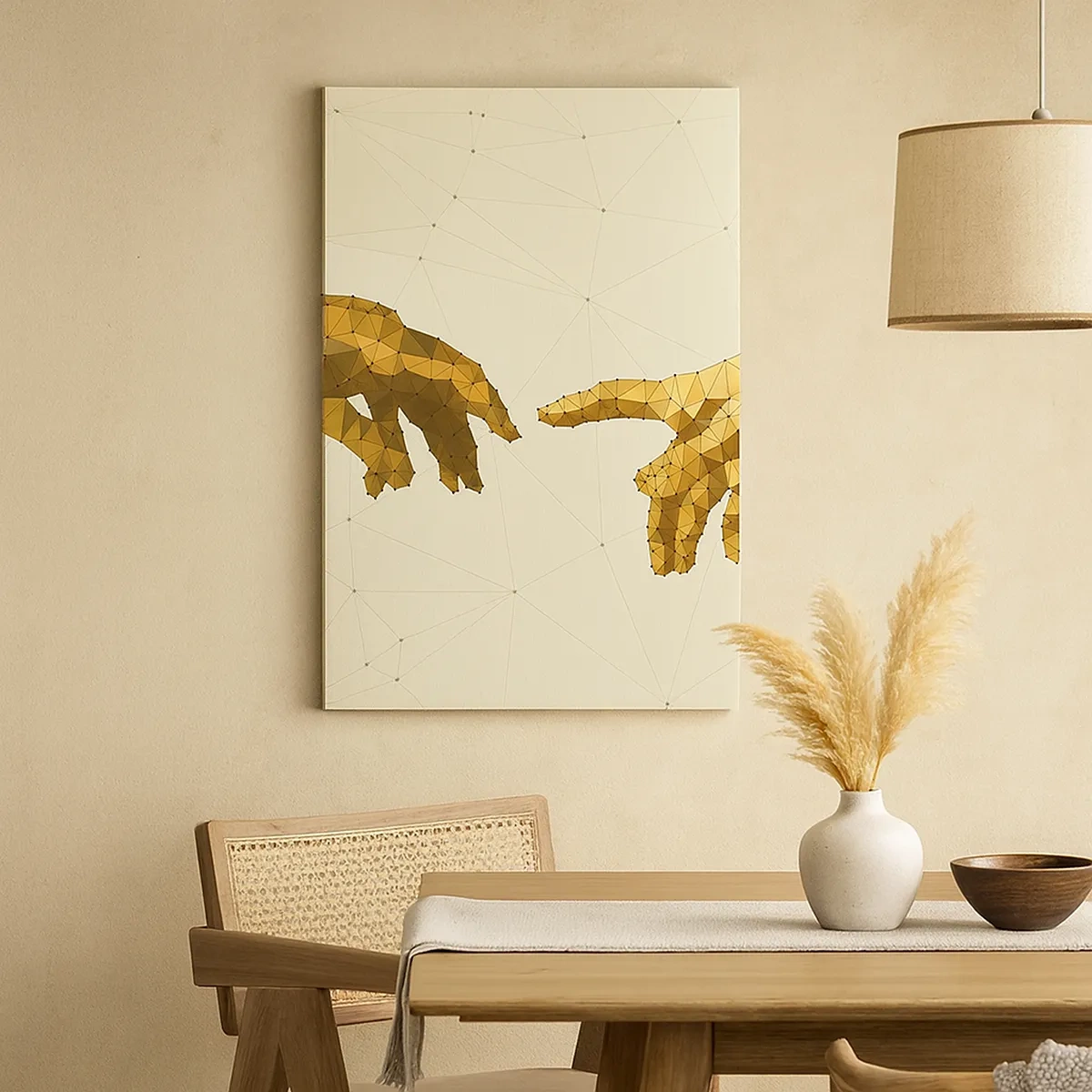 Lærredstryk - Billede på lærred - Guddommelig geometri - 50x70 cm