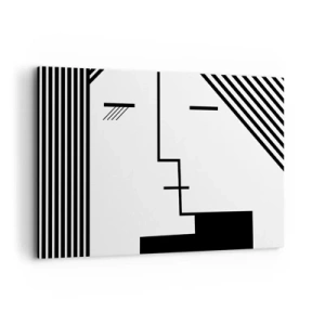 Lærredstryk - Billede på lærred - Bare et kys - 120x80 cm