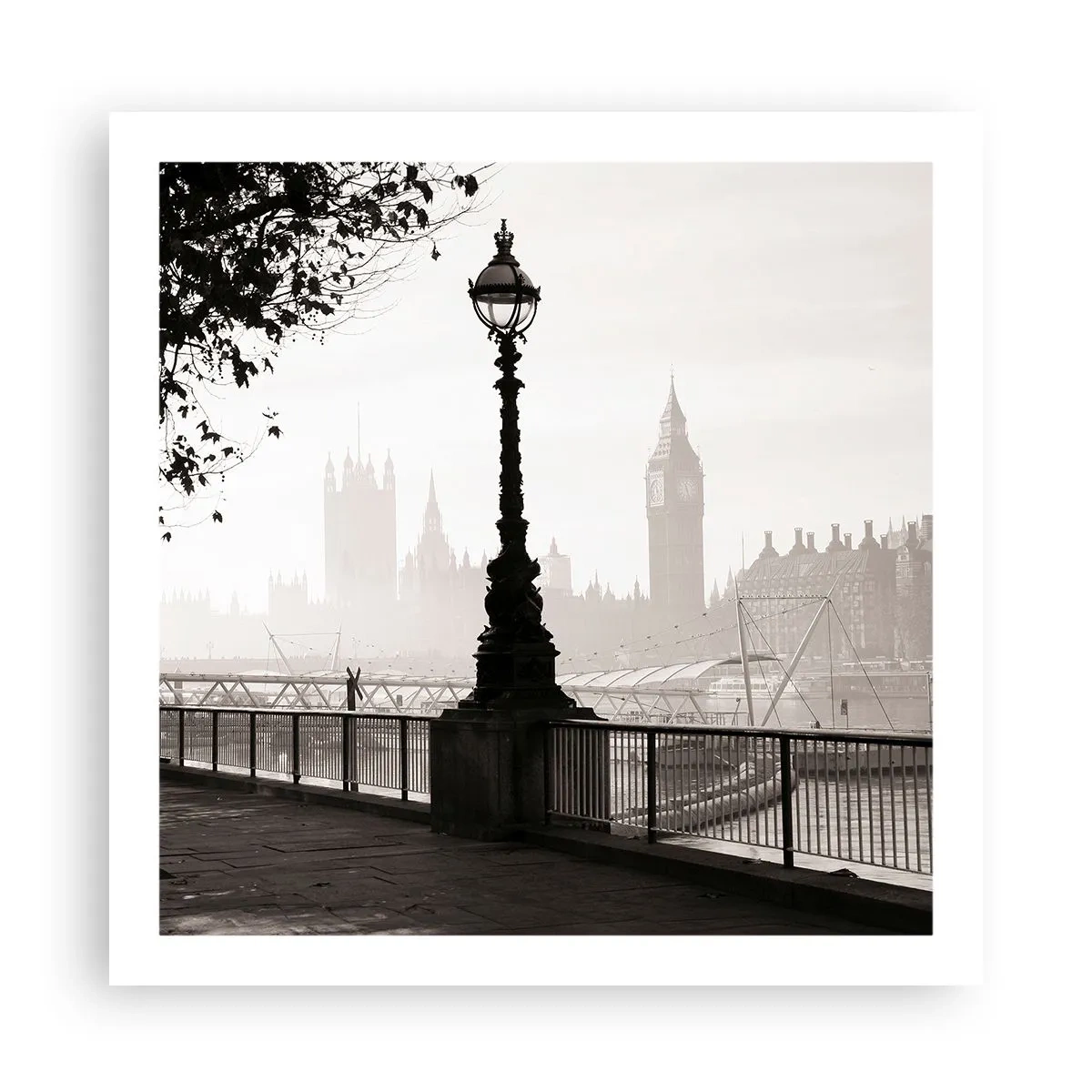 Plakat - London morgen - 60x60 cm