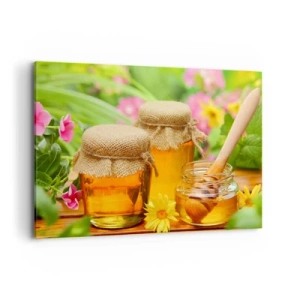 Lærredstryk - Billede på lærred - Sød og blomsteragtig - 120x80 cm