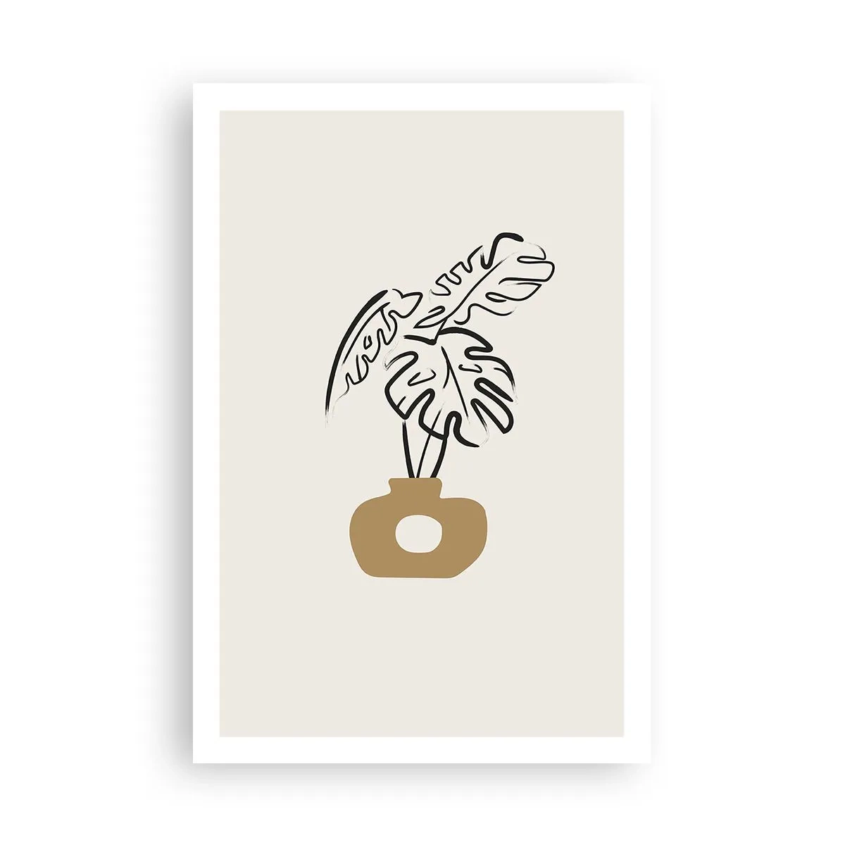 Plakat - Monstera - udsmykning af huset - 61x91 cm