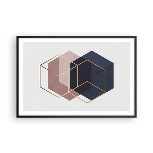 Plakat i sort ramme - Styrken ved enkelhed - 91x61 cm