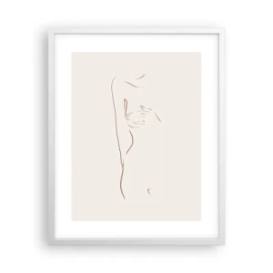 Plakat i hvid ramme - Begærets form - 40x50 cm