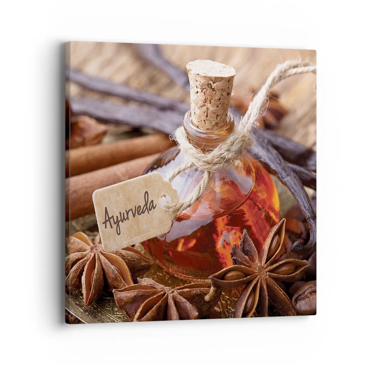 Lærredstryk - Billede på lærred - På vej mod enhed af krop og ånd - 40x40 cm