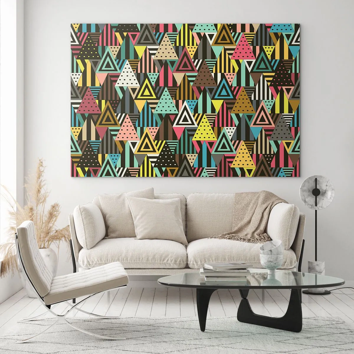 Billede på glas - I takt på tre - 120x80 cm