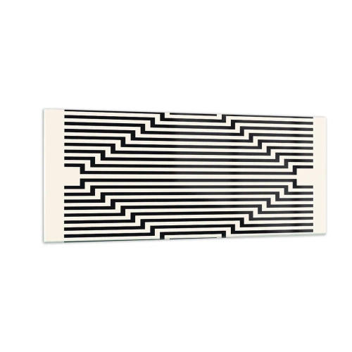 Billede på glas - Geometrisk illusion - 100x40 cm