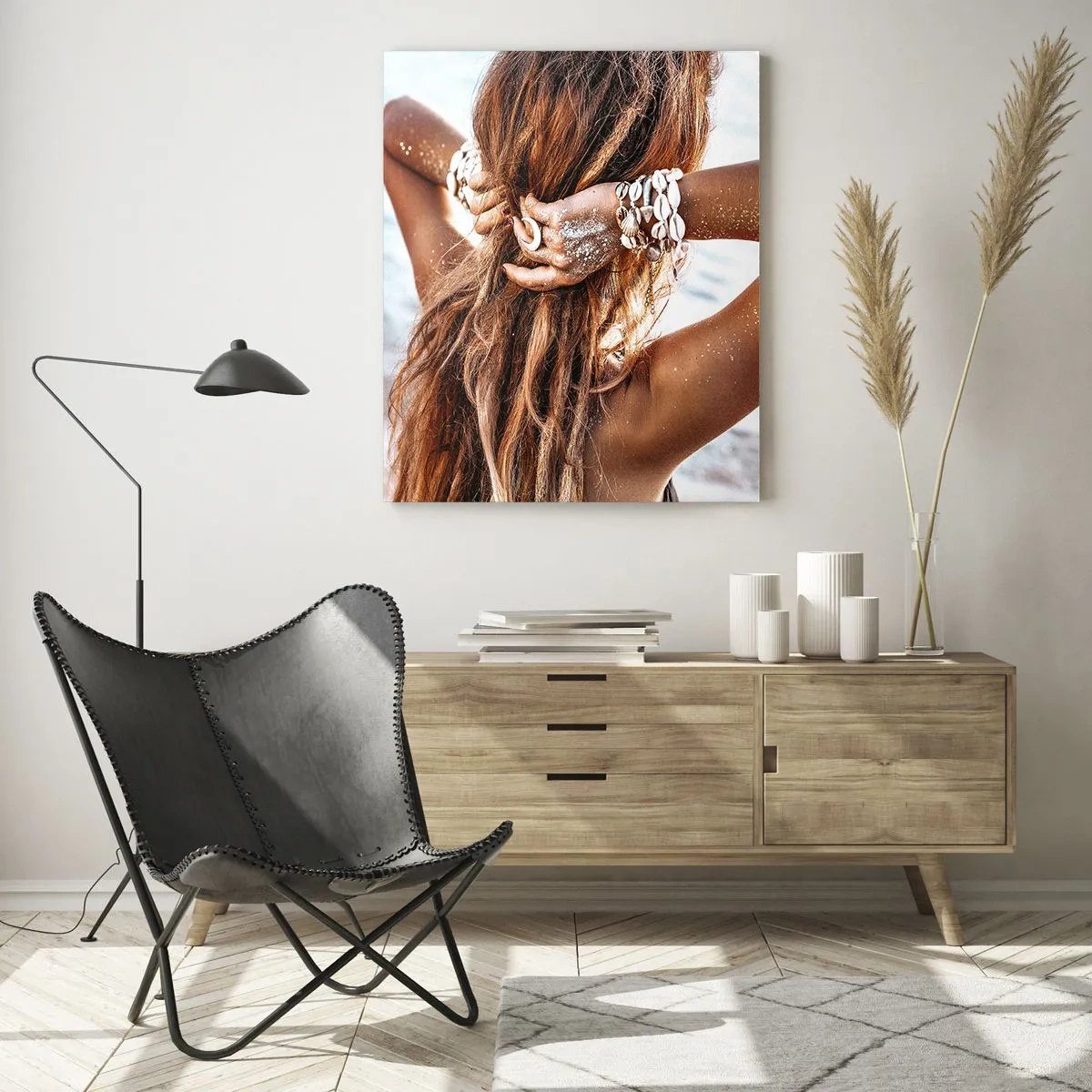 Billede på glas - Søster af vand og solskin - 80x120 cm