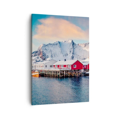 Lærredstryk - Billede på lærred - Nordlig tilbagetrækning - 50x70 cm