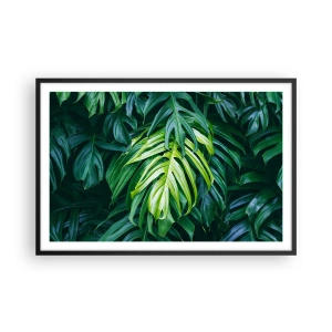 Plakat i sort ramme - Fordyb dig i friskhed - 91x61 cm