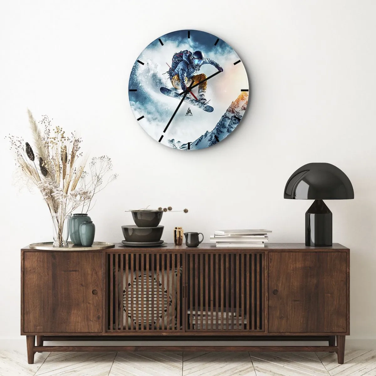 Vægur, Uret - Ekstreme følelser - 40x40 cm