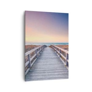 Lærredstryk - Billede på lærred - Baltisk aften aura - 70x100 cm