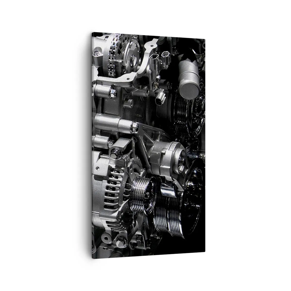 Lærredstryk - Billede på lærred - Stål, smuk, stærk - 45x80 cm