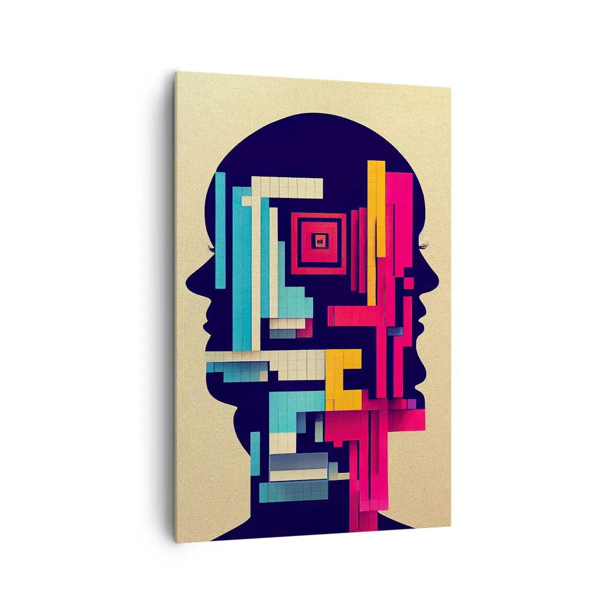 Lærredstryk - Billede på lærred - Nye slips - 80x120 cm