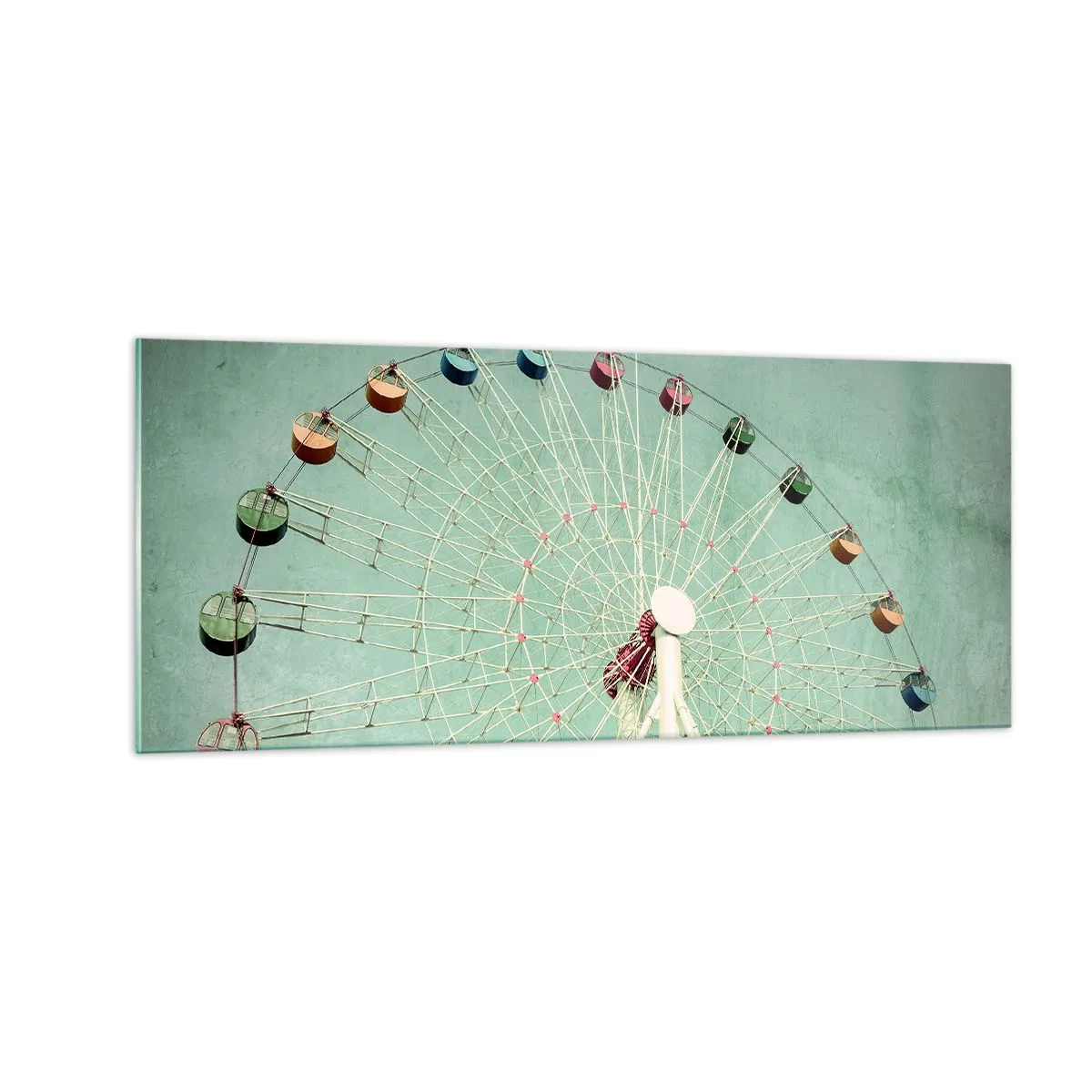 Billede på glas - Vi inviterer dig til at lege - 100x40 cm
