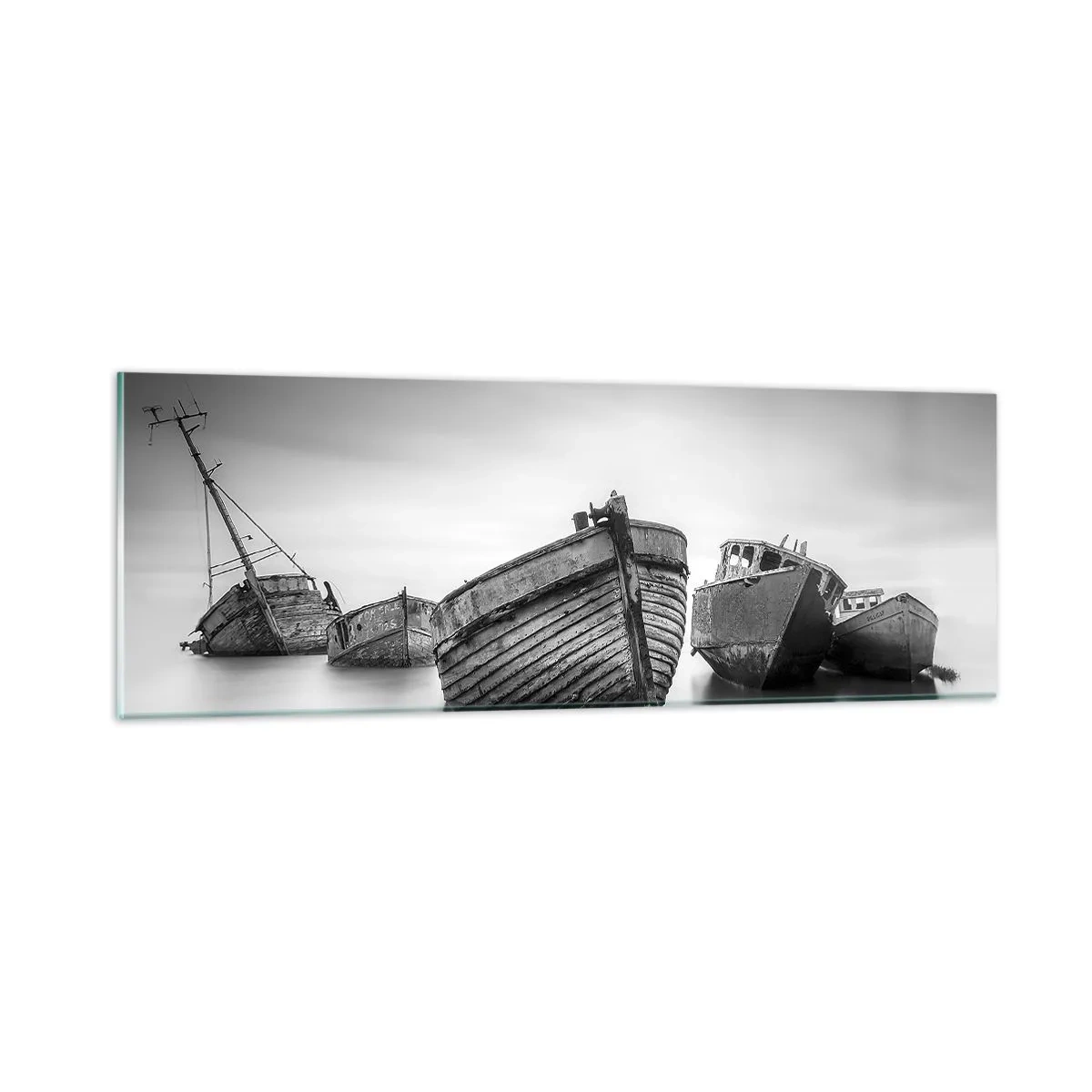 Billede på glas - Nu er det bare minder... - 90x30 cm