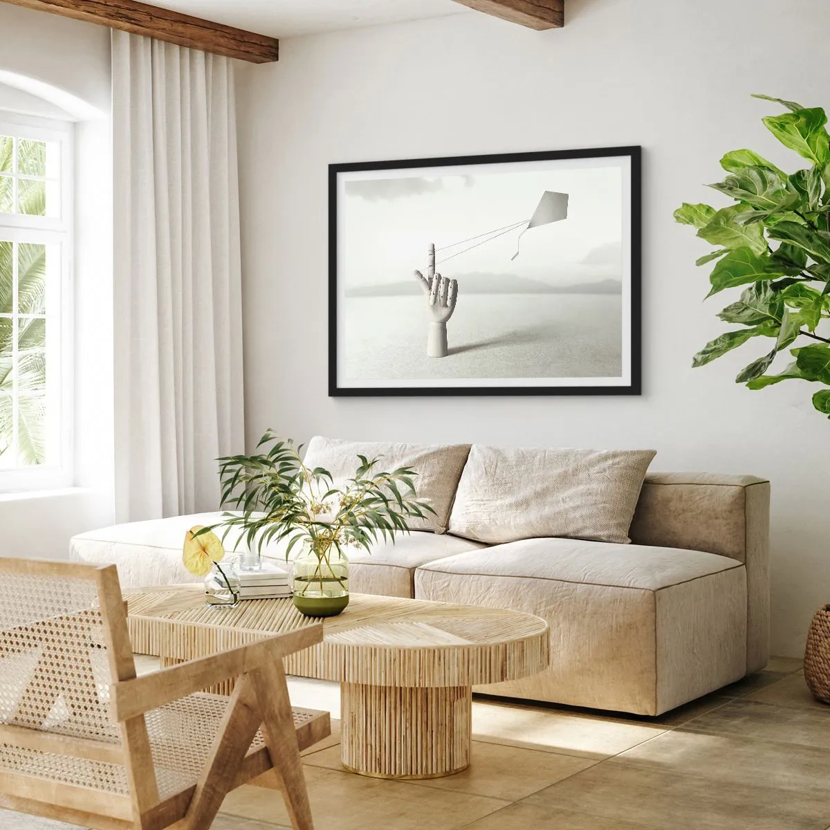 Plakat i sort ramme - Styrkeprøve - 91x61 cm
