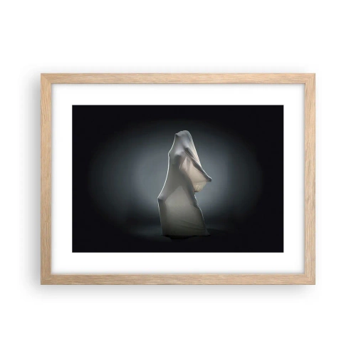 Plakat i ramme af lyst egetræ - Skjulte begær - 40x30 cm