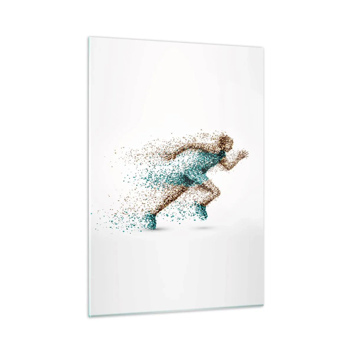 Billede på glas - Livet er et kapløb - 50x70 cm