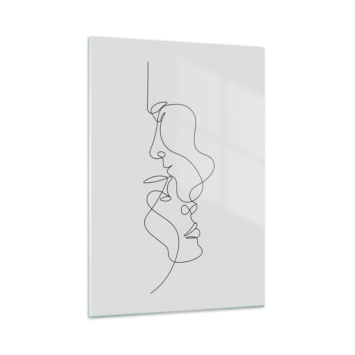Billede på glas - Gløderne af glubende begær - 50x70 cm