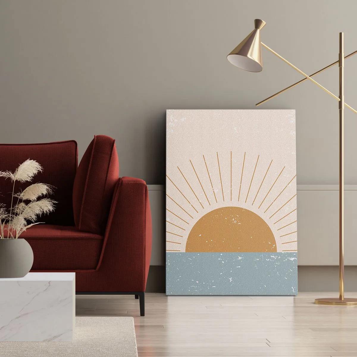 Lærredstryk - Billede på lærred - Et dagligt mirakel - 55x100 cm