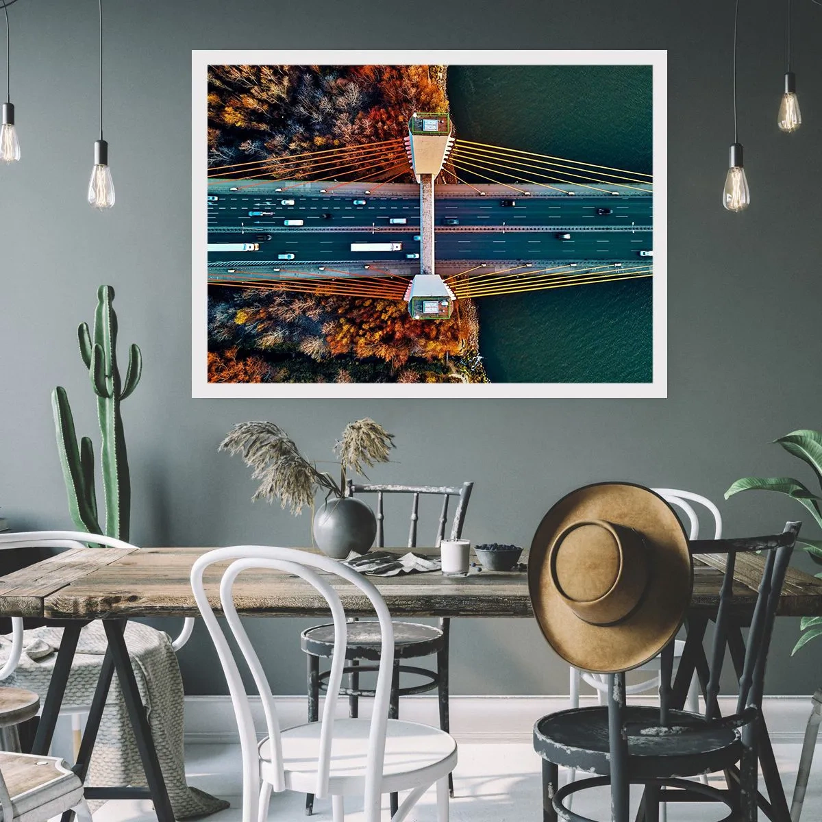 Plakat - Bag vandet, bag skovene - 100x70 cm