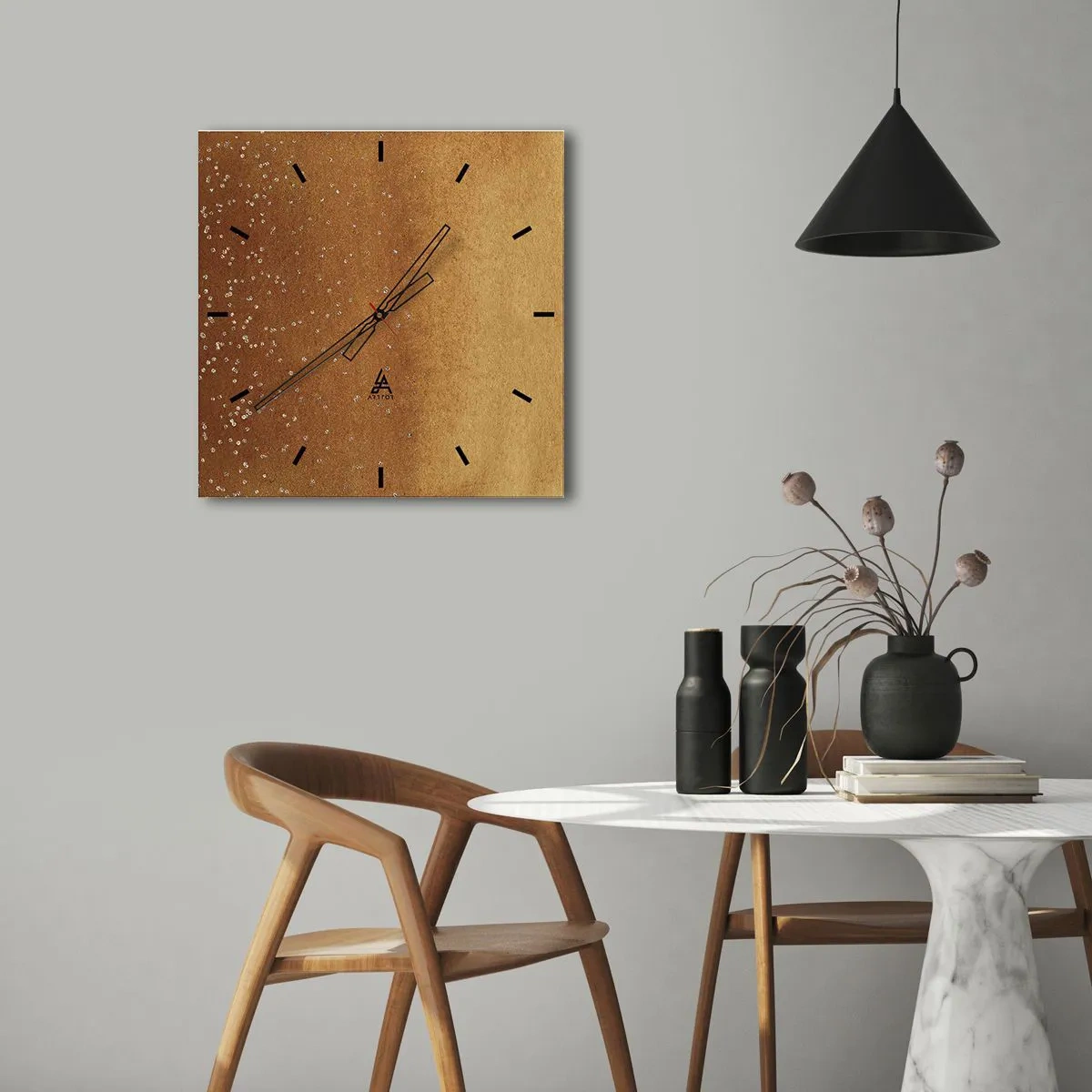 Vægur, Uret - Lysets fødsel - 30x30 cm