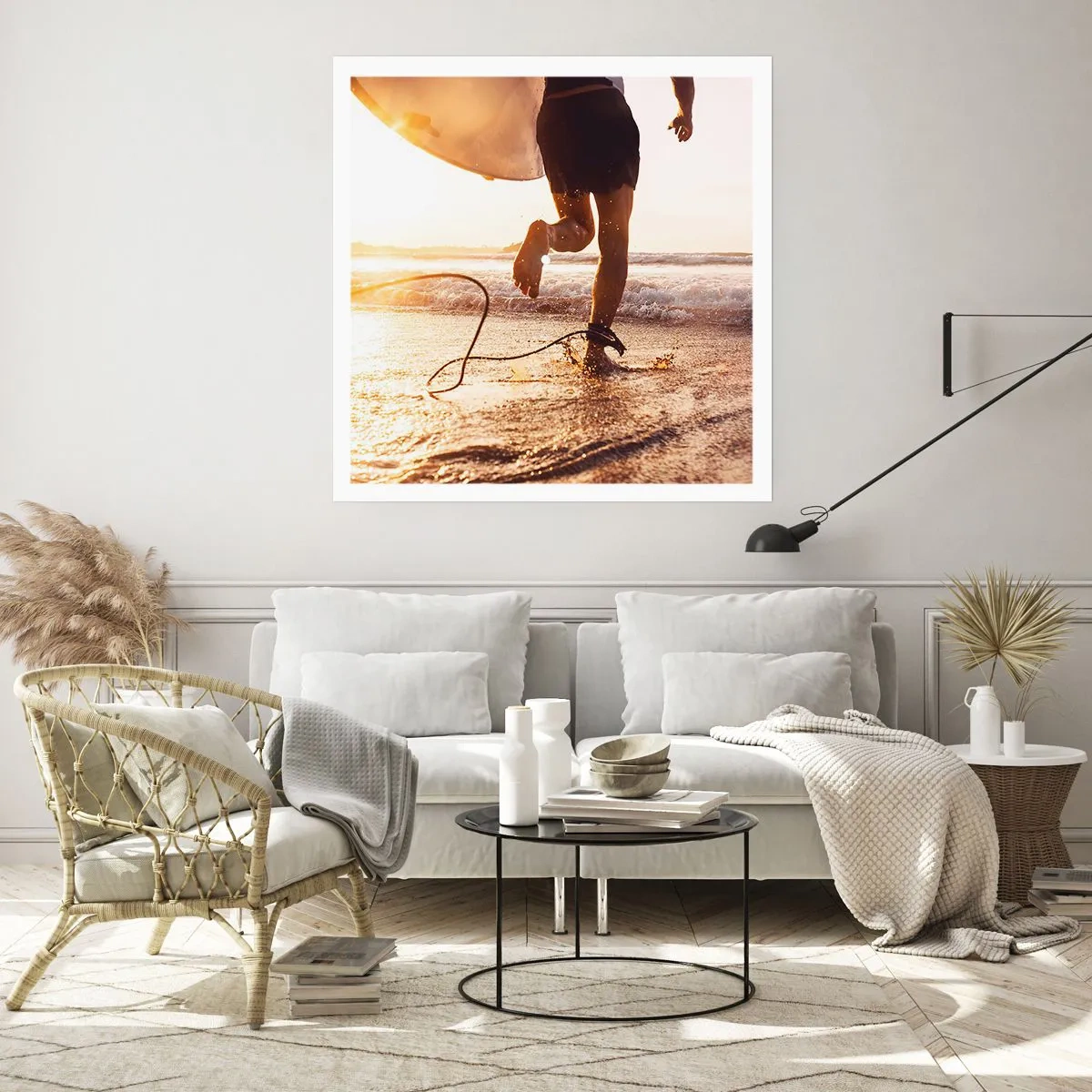 Plakat - For at møde bølgen - 50x50 cm