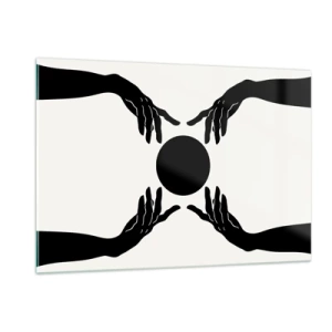 Billede på glas - Et hemmeligt tegn - 120x80 cm