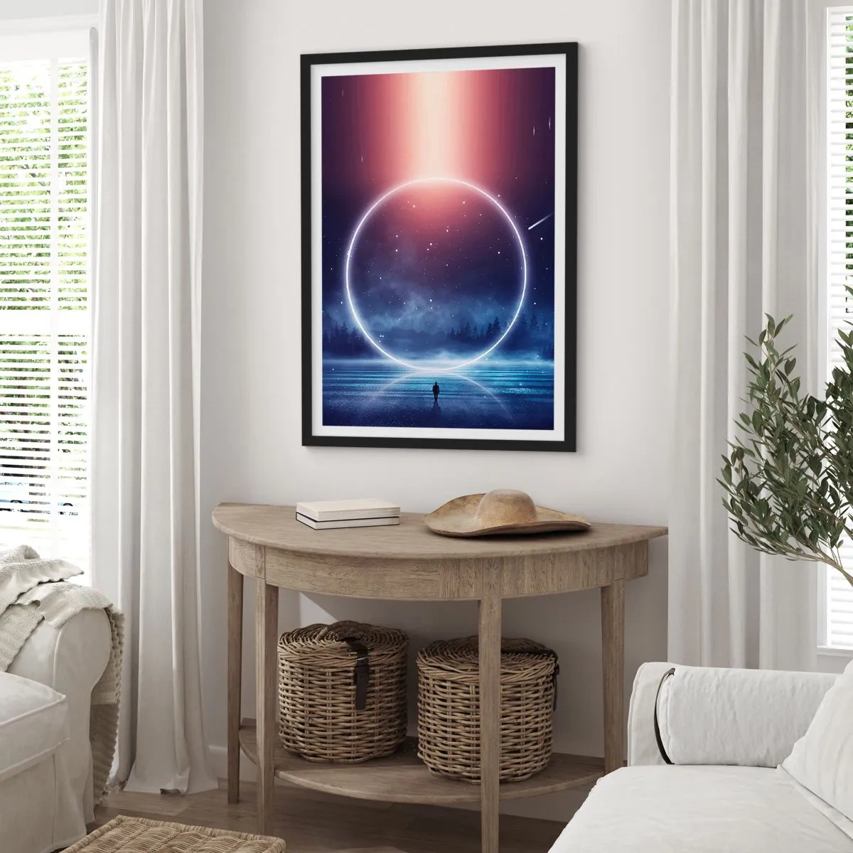 Plakat i sort ramme - De er allerede her... - 40x50 cm