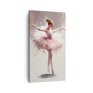 Lærredstryk - Billede på lærred - Som en ung fugl - 45x80 cm