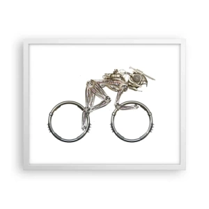 Plakat i hvid ramme - En fantastisk maskine - 50x40 cm