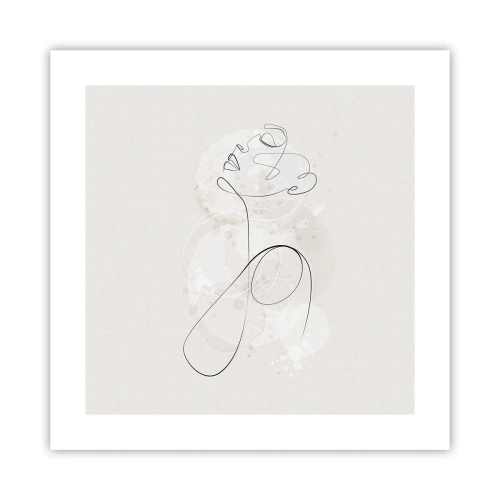 Plakat - Spiralen af skønhed - 40x40 cm