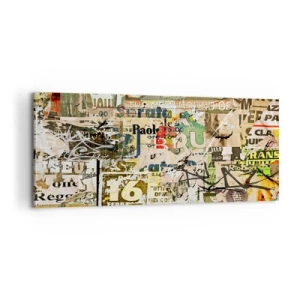 Lærredstryk - Billede på lærred - Åh, det er ved at ske... - 100x40 cm