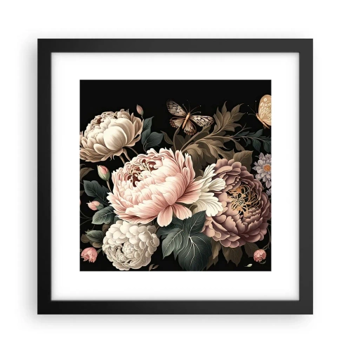 Plakat i sort ramme - I barok stil - 30x30 cm