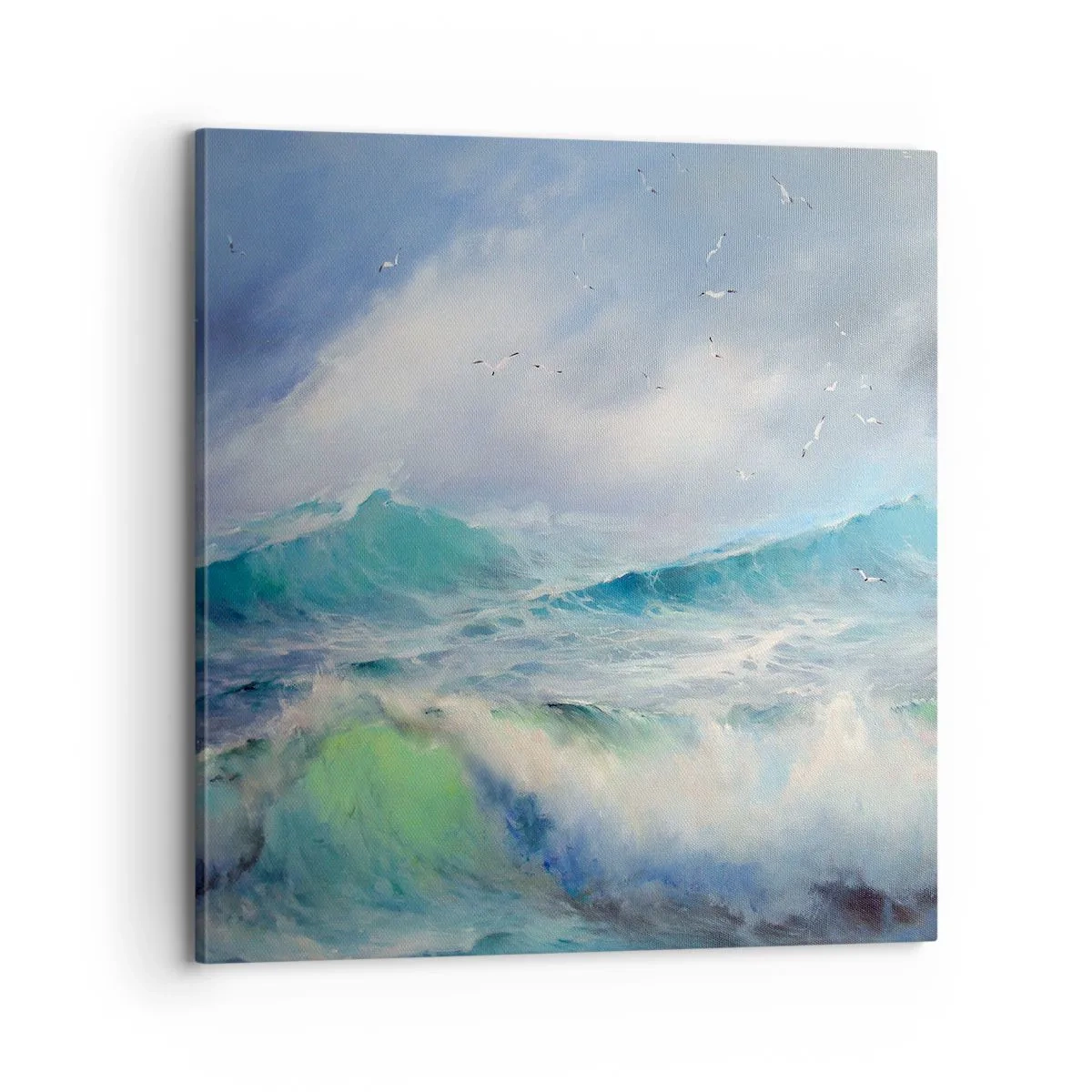 Lærredstryk - Billede på lærred - "Hvirvelvinden hylede af triumf ...’ - 70x70 cm