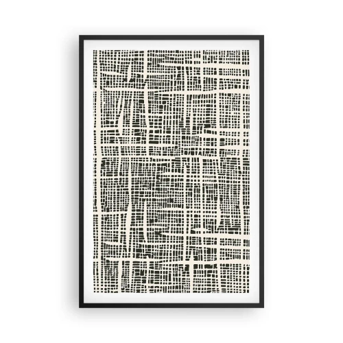 Plakat i sort ramme - En sammensætning vævet - 61x91 cm