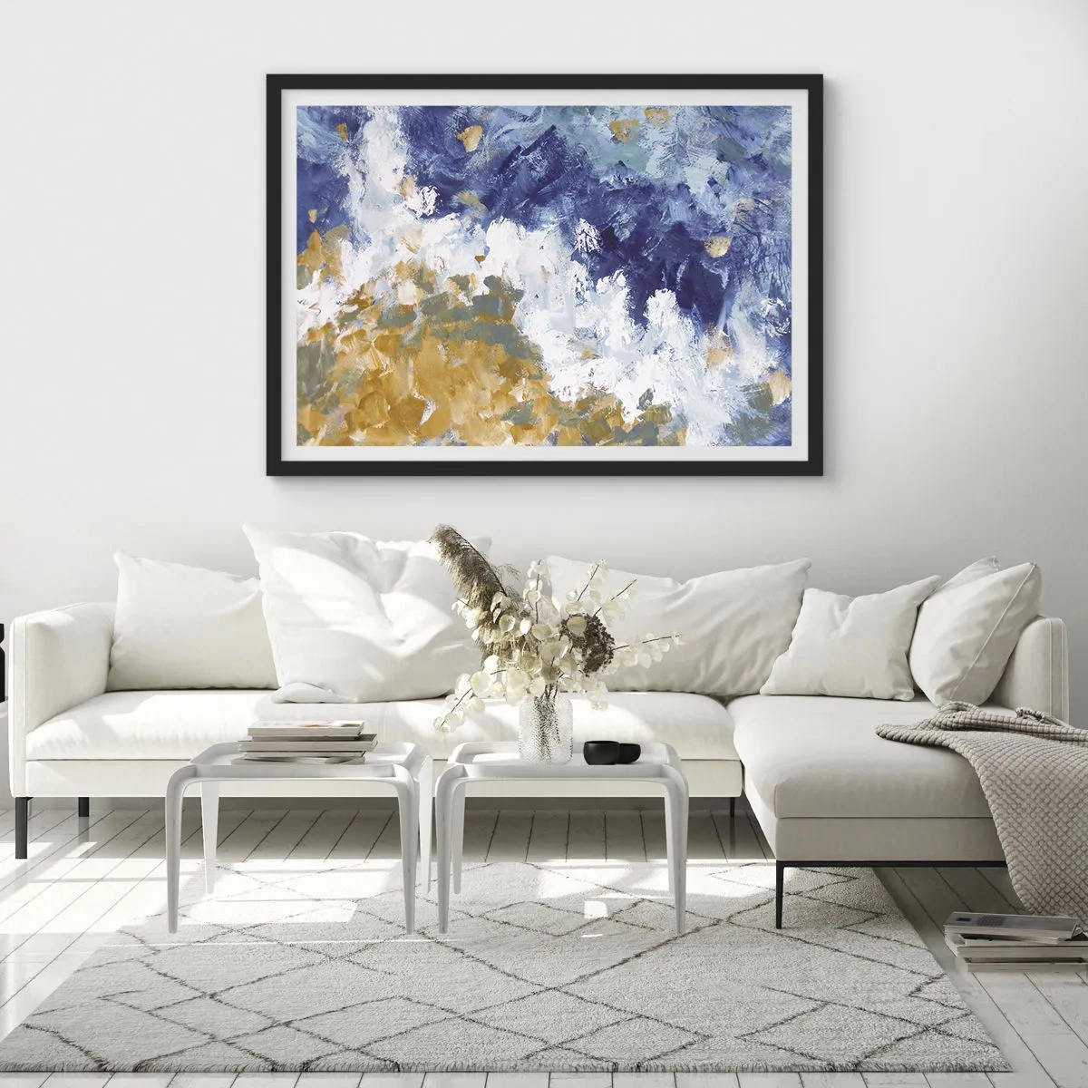 Plakat i sort ramme - Elementernes dans - 70x50 cm