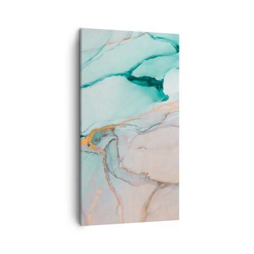 Lærredstryk - Billede på lærred - Dans af former og farver - 45x80 cm