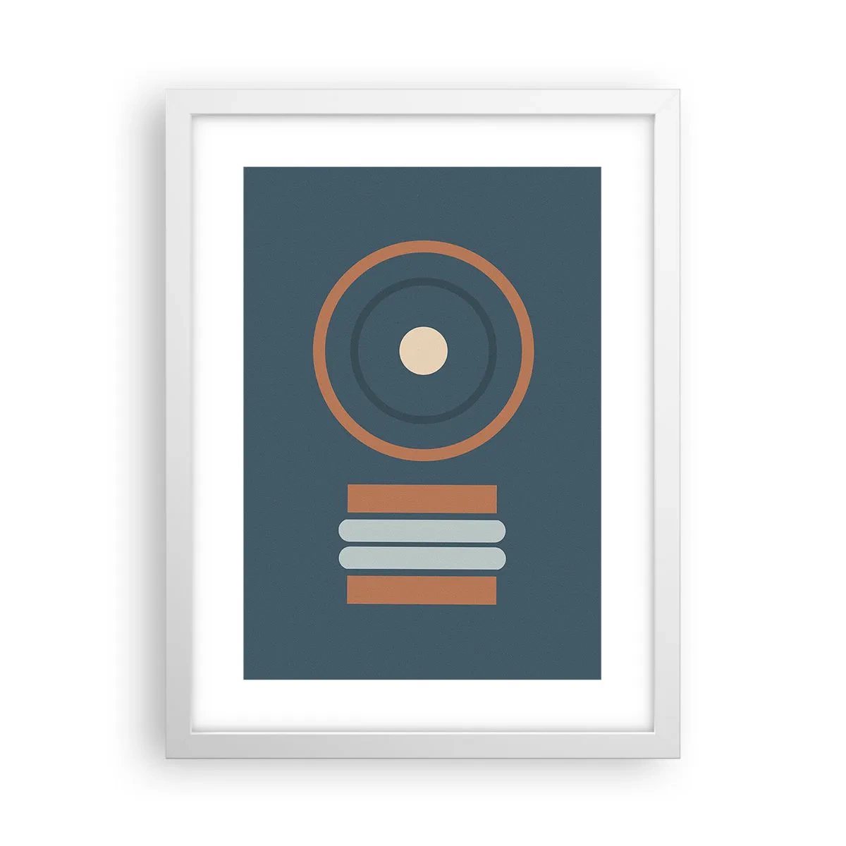 Plakat i hvid ramme - Essensen af tingene - 30x40 cm