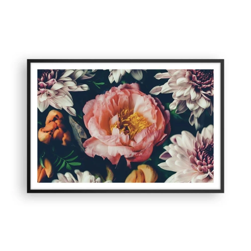 Plakat i sort ramme - Med barok pragt - 91x61 cm