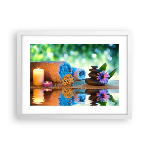 Plakat i hvid ramme - Tid til kroppen - 40x30 cm