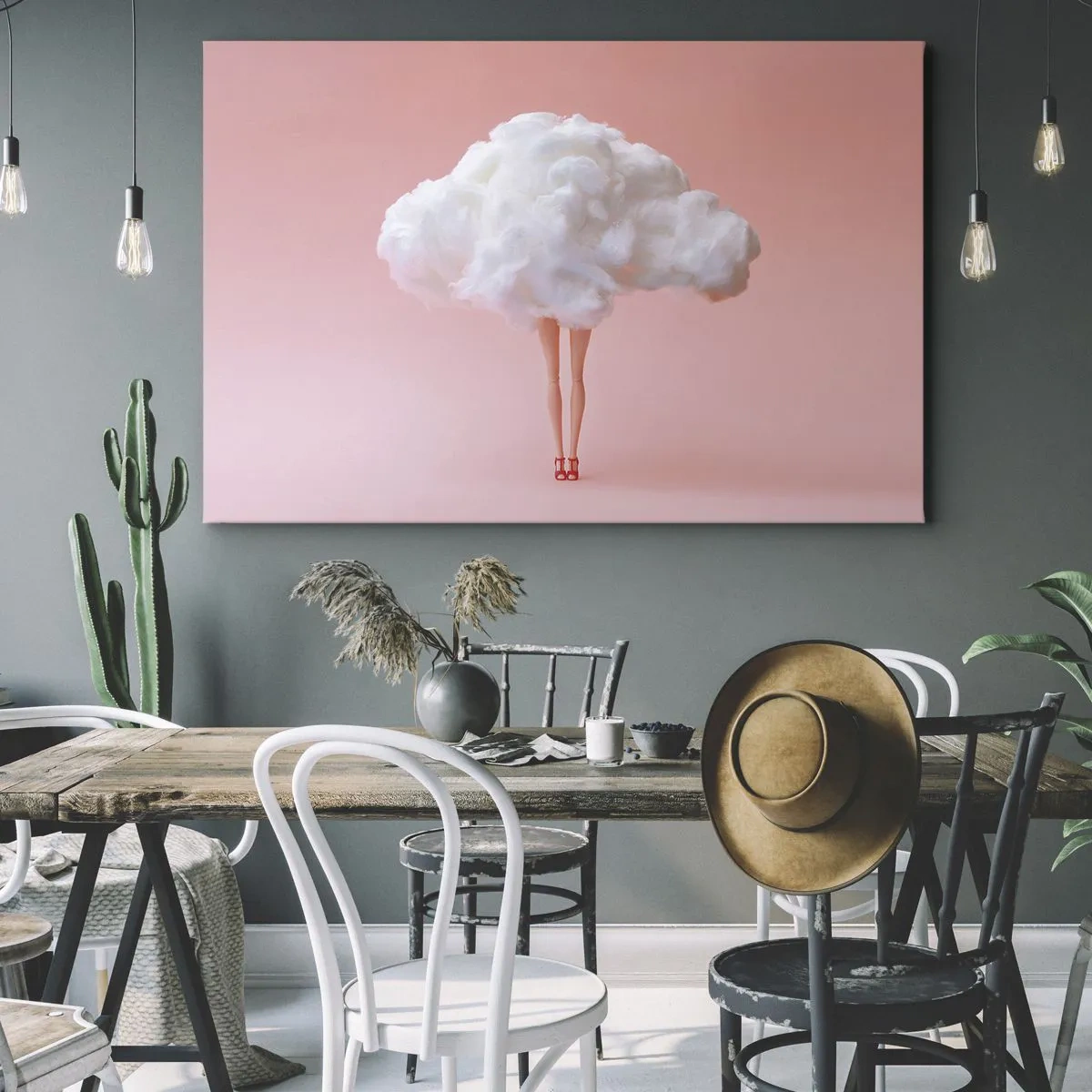 Lærredstryk - Billede på lærred - Et sødt løfte - 120x80 cm