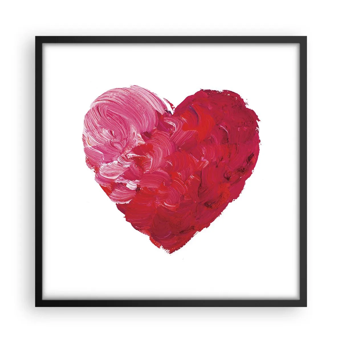 Plakat i sort ramme - All you need is love - 50x50 cm