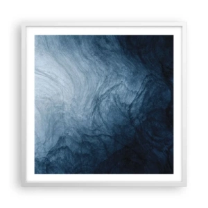 Plakat i hvid ramme - Ind i dybet - 60x60 cm