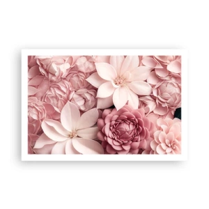 Plakat - I lyserøde kronblade - 91x61 cm