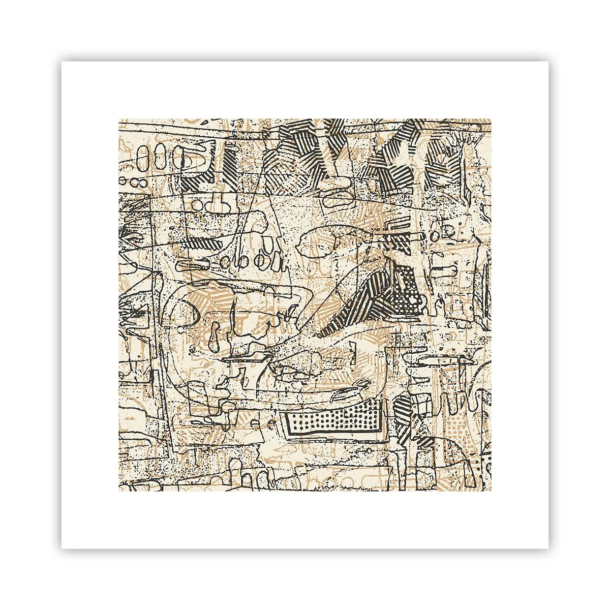 Plakat - Venter på at blive afkodet - 30x30 cm