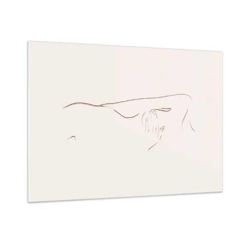 Billede på glas - Begærets form - 100x70 cm