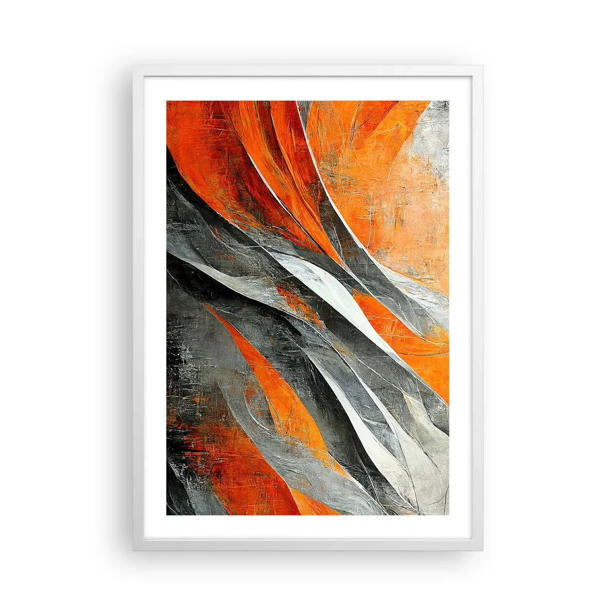 Plakat i hvid ramme - Varme og kulde - 50x70 cm