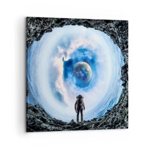 Lærredstryk - Billede på lærred - Ikke langt hjemmefra - 60x60 cm