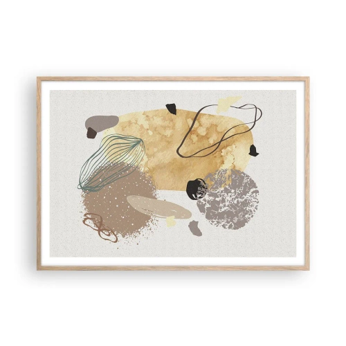 Plakat i ramme af lyst egetræ - Anvendt plumkologi - 100x70 cm